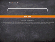 Tablet Screenshot of hakremer.de